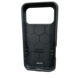 DrPhone ArmorStand – Schokbestendige 360° Bescherming Hoesje – Kickstand Case - Compatibel Met iPhone 17 Pro - Zwart