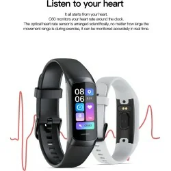 DrPhone ActiFit - 1.1'' AMOLED Scherm - Extra Lichte Activiteiten Tracker - Horloge met 25 Sportmodi