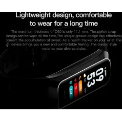 DrPhone ActiFit - 1.1'' AMOLED Scherm - Extra Lichte Activiteiten Tracker - Horloge met 25 Sportmodi