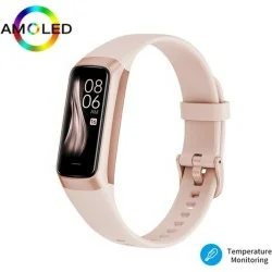 DrPhone ActiFit - 1.1'' AMOLED Scherm - Extra Lichte Activiteiten Tracker - Horloge met 25 Sportmodi