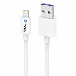 DrPhone USB Kabel 1M – Compatibel met Lightning iPhone en iPad – TPE Oplaadkabel – Data en Laden