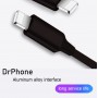 DrPhone Kevlar Pro® - 2 Meter TPE USB-C Kabel + 2 Poorten Thuislader - Voor Type-C Aansluiting (Tablet/Smartphone) - Zwart