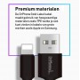 DrPhone Kevlar Pro® - 2 Meter TPE USB-C Kabel + 2 Poorten Thuislader - Voor Type-C Aansluiting (Tablet/Smartphone) - Zwart