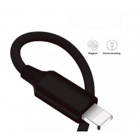 DrPhone Kevlar Pro® - 2 Metre TPE USB-C Cable + 2 Port Home Charger - For Type-C Connection (Tablet/Smartphone) - Black