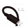 DrPhone Kevlar Pro® - 2 Metre TPE USB-C Cable + 2 Port Home Charger - For Type-C Connection (Tablet/Smartphone) - Black