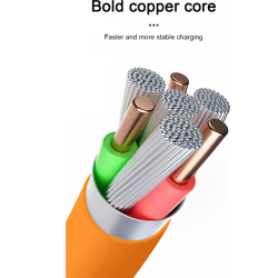 DrPhone LSC 2M USB-C Kabel Compatibel met Lightning – Siliconen Laadkabel Datakabel Compatibel met iPhone iPad