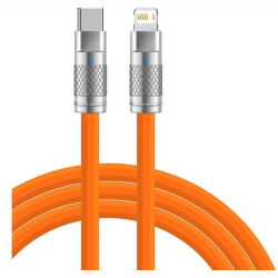 DrPhone LSC 2M USB-C Cable Compatible with Lightning – Silicone Charging Cable Data Cable Compatible with iPhone iPad
