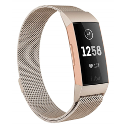 DrPhone FVS2 TPU Siliconen Polsband – Armband – Sportband Geschikt voor Fitbit Charge 5-Paars