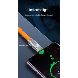 DrPhone LSC USB-C kabel 120W 6A snel opladen + data 2 meter wit – Compatibel met Lightning Apple iPad & iPhone