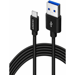 Olesit Lightning 2 Meter Fast Charge 3.1A - Oplaadkabel - Data Sync & Transfer - Geschikt Voor IOS Producten - Zwart