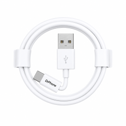 DrPhone USB Charging Cable 1 Metre – Compatible with Lightning iPhone and iPad – Charging + Data Transfer