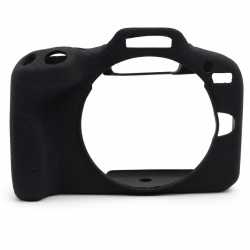 DrPhone CamGuard R50 – Siliconen Beschermhoes voor Canon EOS R50 – Krasbestendige Camera Case met Extra Grip – Zwart