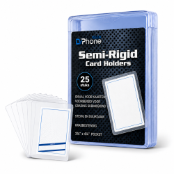DrPhone CardSafe Semi-Rigid Card Holders 25 Stuks – TCG Kaarthouders voor PSA BGS CGC SGC Grading