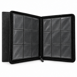 NorthSeaTCG ToploaderVault 252 – Toploader Binder with Zipper – 252 Pockets – PU Leather – Black
