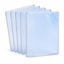 NorthSeaTCG ShieldLock Toploaders – 5 Stuks – Met Beschermfolie – Transparante Harde Kaarthouders 76 × 102 mm