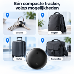 DrPhone TrackOne G1 Bluetooth Tracker – Google Find Hub – IP66 – Zwart – GPS trackers