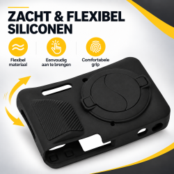 DrPhone CamShield FZ55 – Siliconen Camera Hoes voor Kodak PIXPRO FZ55 – Beschermcase – Zwart