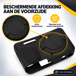 DrPhone CamShield FZ55 – Siliconen Camera Hoes voor Kodak PIXPRO FZ55 – Beschermcase – Zwart
