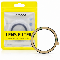 DrPhone LensGuard UV Filter – Self-adhesive Lens Protector – Compatible with Canon G7 X Mark II / III, G5 X, G9 X and