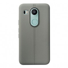 LG Nexus 5X Ultra Dunne TPU Premium Kwaliteit Case Zwart / Grijs