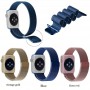 Special Edition 42mm Apple Watch Milanese Armband Roestvrij Staal Magnetische Sluiting + Adapter Blauw