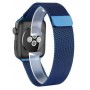 Special Edition 42mm Apple Watch Milanese Armband Roestvrij Staal Magnetische Sluiting + Adapter Blauw