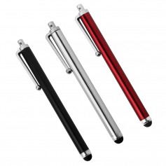Luxe Stylus Pen met Clip Universeel Tablet / Smartphone - Zwart