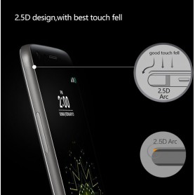 Professionele LG G5 Tempered Glass 3D Design Full Screen Coverage Wit