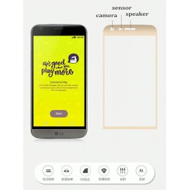Professionele LG G5 Tempered Glass 3D Design Full Screen Coverage Wit
