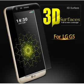 Professionele LG G5 Tempered Glass 3D Design Full Screen Coverage Zwart