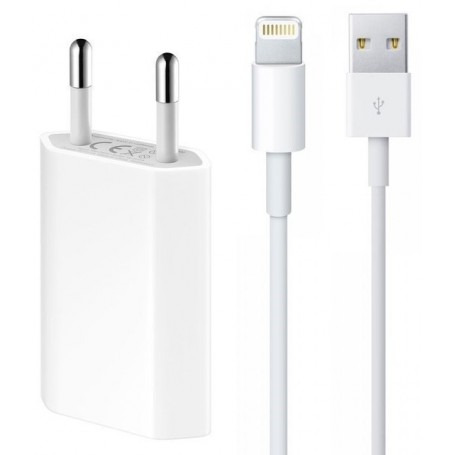 Lightning USB oplaad kabel 1 meter met Oplader / Adapter iPhone 6S / 6 / SE / 5S / 5
