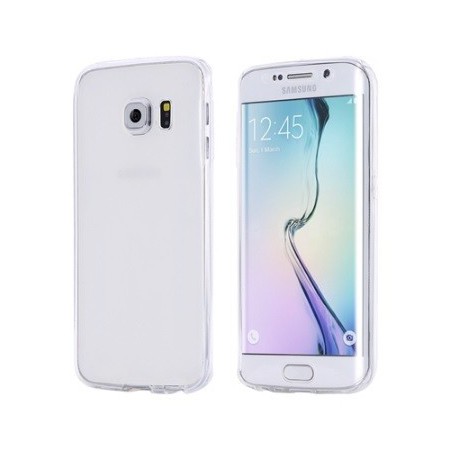 Skalk erwt Instituut Samsung Galaxy S6 Edge Dual TPU Case 360 Graden Cover 2 in 1 Transparant
