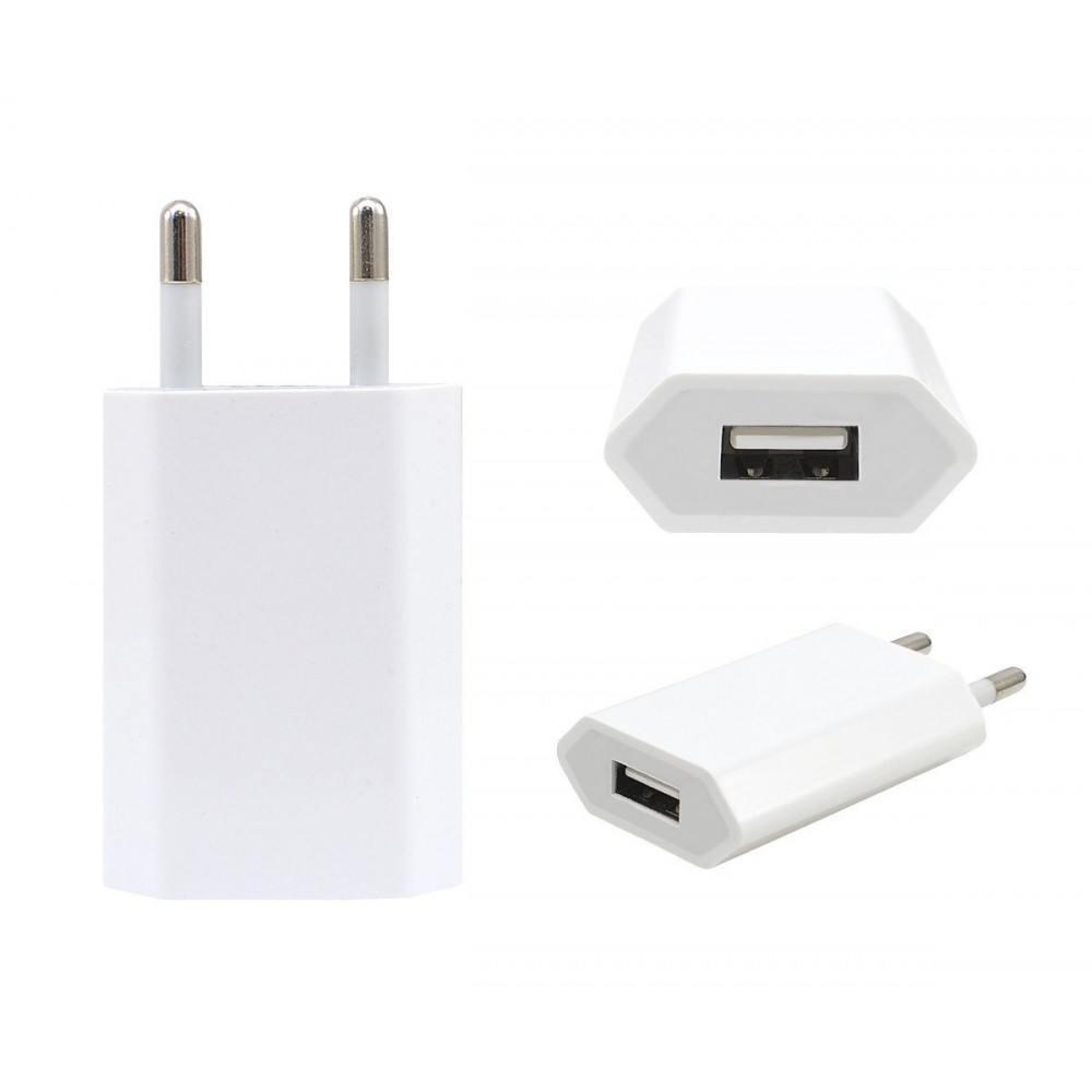 iPhone 7 / 7 plus 6S / 6 / 5S / SE / 5 USB Stekker Oplader Plug Stekker Premium Kwaliteit CE Certificatie Wit
