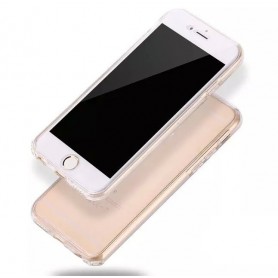 iPhone 7 Plus Dual TPU Case 360 Graden Cover 2 in 1 Transparant Hoesje