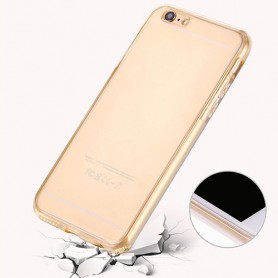 iPhone 7 Plus Dual TPU Case 360 Graden Cover 2 in 1 Transparant Goud