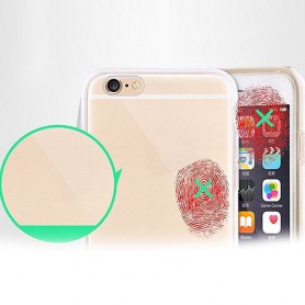 iPhone 7 Plus Dual TPU Case 360 Graden Cover 2 in 1 Transparant Goud