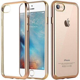 Electro Shine iPhone 7 TPU Gel Case Goud
