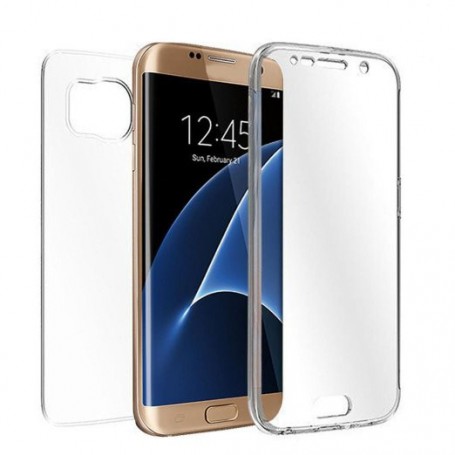 Om toestemming te geven Productiecentrum legering Samsung Galaxy S6 Dual TPU Case 360 Graden Cover 2 in 1 Transparant