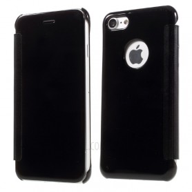 iPhone 7+ (Plus) Spiegel Flip Mirror Cover - Zwart