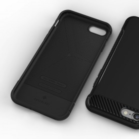 Caseology ® Titan Series Shock Proof Grip Case iPhone 8 / 7 Black + Screenprotector
