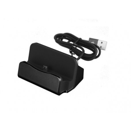 Premium Micro USB / S7 / S7 Edge / HUAWEI / Nexus / HTC Desktop Luxe Premium Docking Station Sync Oplader - Zwart