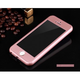 CNC Crafted iPhone SE / 5S / 5 Premium 360° Tempered Glas Case - Rose Gold
