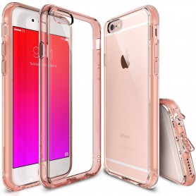 Rearth Ringke Fusion® iPhone 6S PLUS / 6 PLUS Transparante Case Rose Gold + Gratis Ringke® HD iPhone 6 PLUS Screenprotector