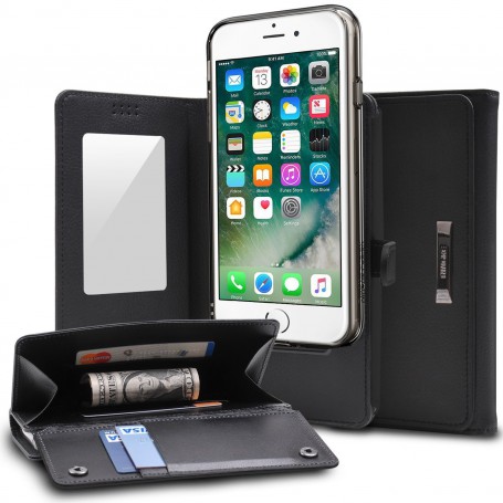 Rearth WALLET Portemonnee Case Ringke iPhone 7 Plus Zwart