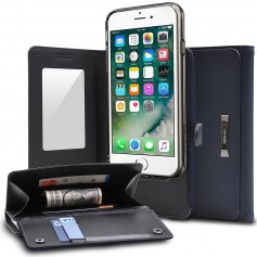 Rearth WALLET Portemonnee Case Ringke iPhone 7 - Navy Blue