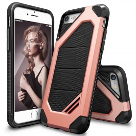 iPhone 7 Rearth Ringke Max defender case - rose gold + Ringke Max HD Screenprotector