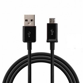 1 Meter Gecertificeerd Kabel Micro USB Kabel Datakabel Oplaadkabel - Zwart