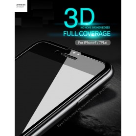 Voor en Achter Liquid iPhone 7 Screenprotector 4D Full Cover Tempered Glass 9H + Liquid Fles - Installatie zonder Bubbels
