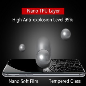Voor en Achter Liquid iPhone 7 PLUS Screenprotector 4D Full Cover Tempered Glass 9H + Liquid Fles - Installatie zonder Bubbels