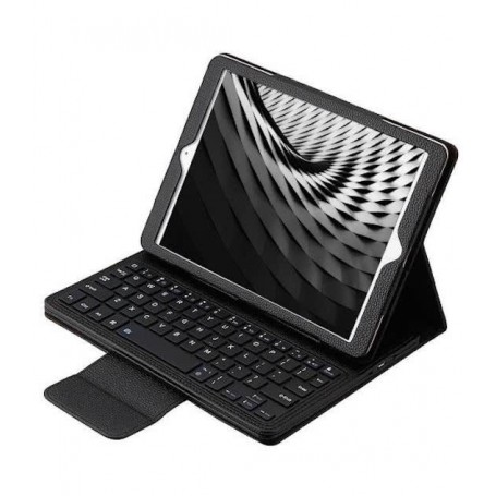Kruipen Christendom laden DrPhone - iPad Pro 9.7 Hoesje - Bluetooth Toetsenbord Case - Premium PU  lederen keyboard case - Zwart